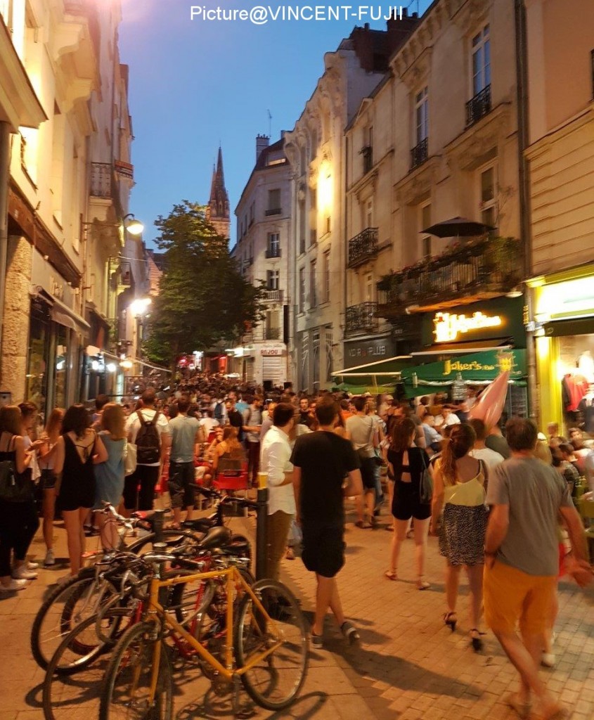拙著「フランスの地方都市にはなぜシャッター通りがないのか」の表紙写真と同じ商店街です。